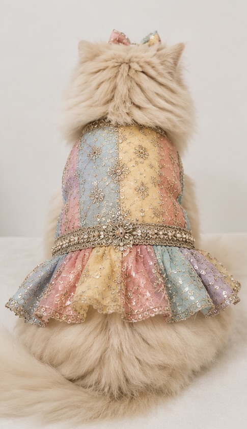 Saat Rang — Seven-Hue Sequin Lehenga